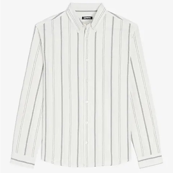 Striped Button Down Oxford Shirt Sz M
